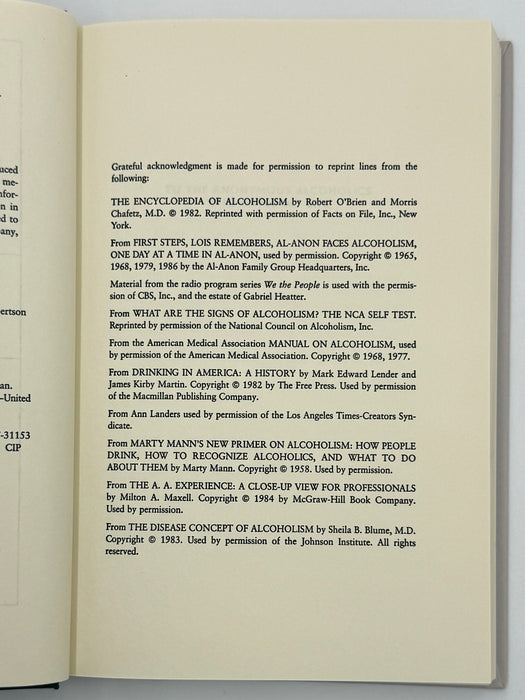 Getting Better: Inside Alcoholics Anonymous by Nan Robertson - 1st Printing from 1988