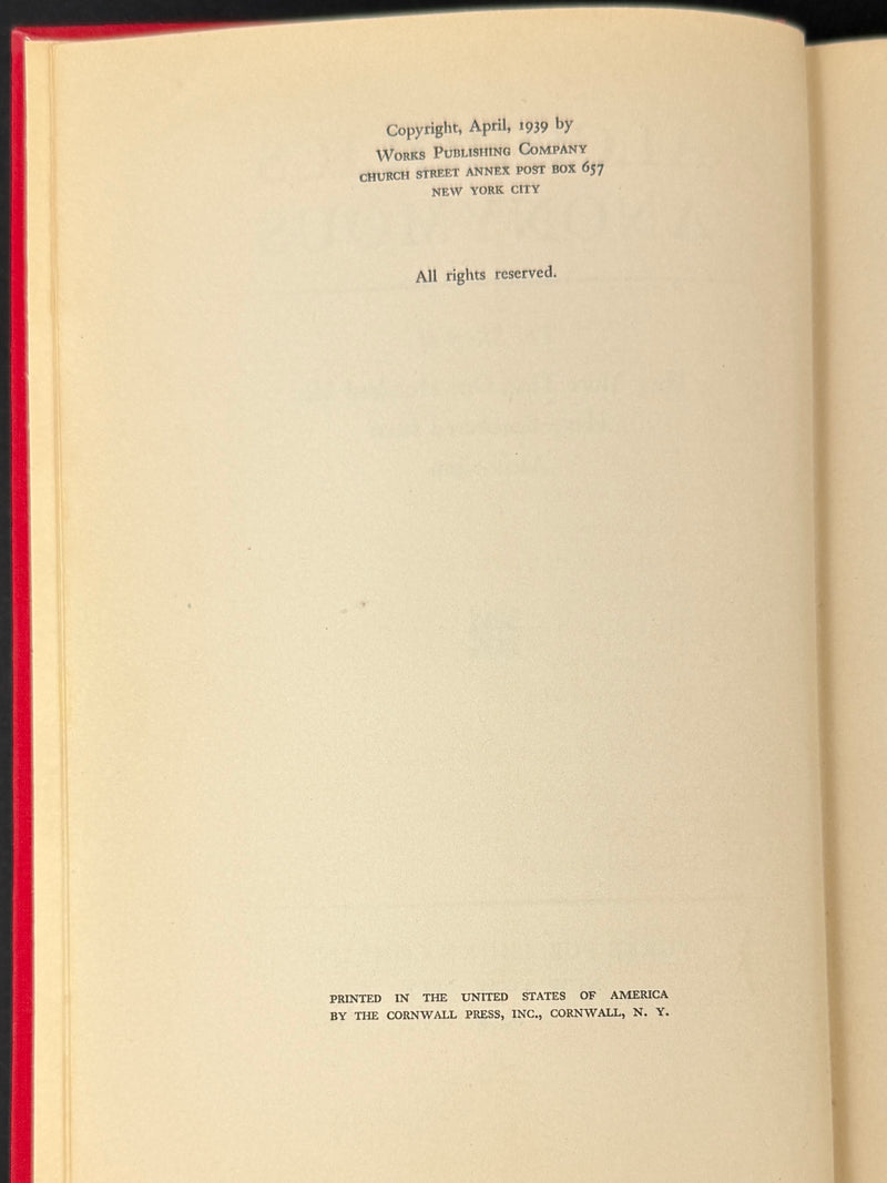 Alcoholics Anonymous Big Book — First Edition, First Printing — April 1939
