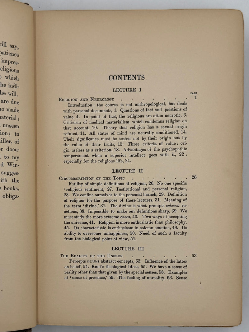 Varieties of Religious Experience by William James - 7th Printing 1903