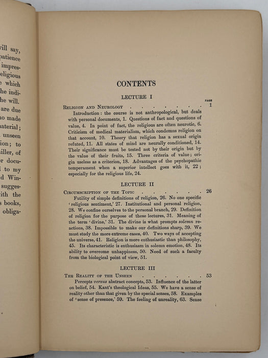 Varieties of Religious Experience by William James - 7th Printing 1903