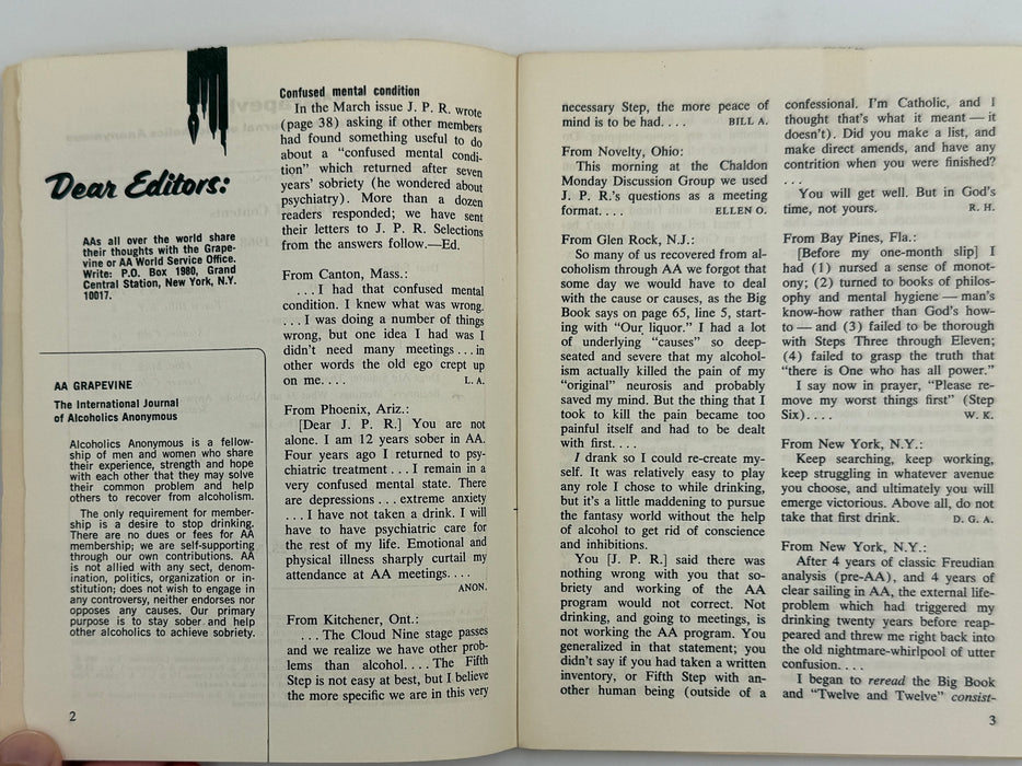 AA Grapevine - Past/Present/Future - July 1968