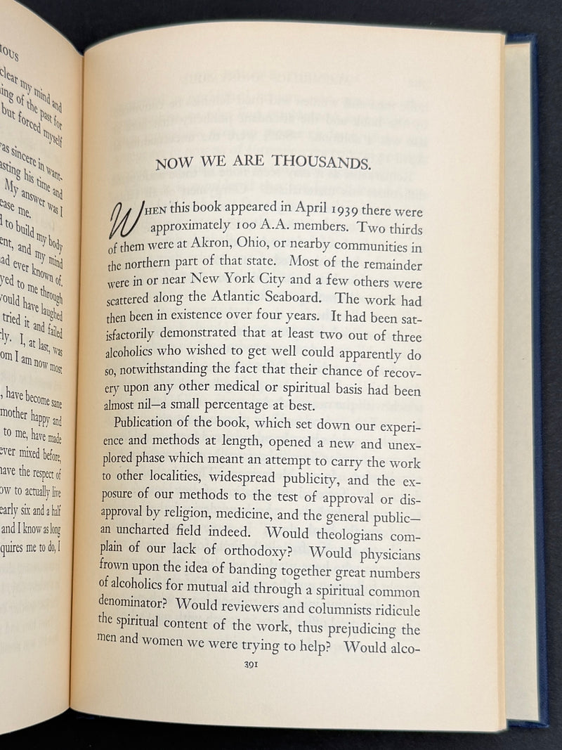 Alcoholics Anonymous Big Book — First Edition, Fifteenth Printing — January 1954 — Original Dust Jacket