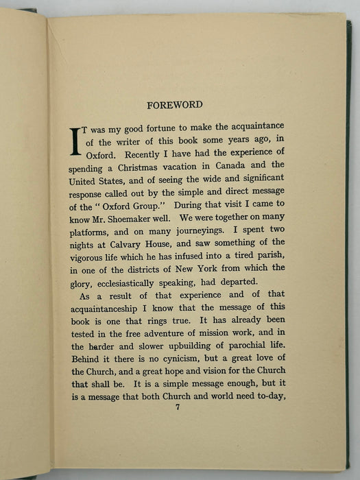 Conversion of the Church by Samuel M. Shoemaker - First British Edition 1933