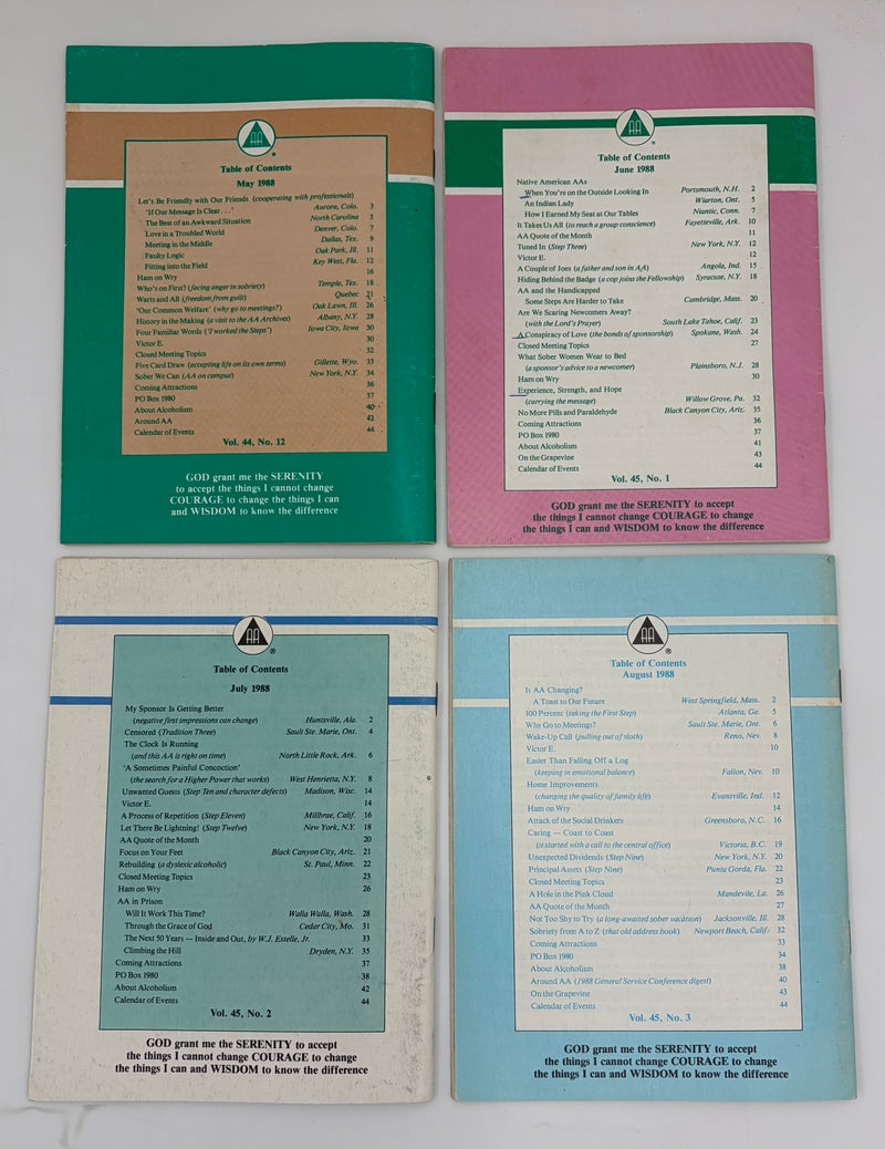 AA Grapevine Complete Set 1988