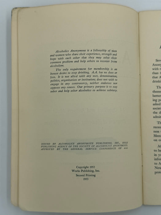 A.A. - 44 Questions and Answers About the Program of Recovery From Alcoholism - 1953 Pamphlet