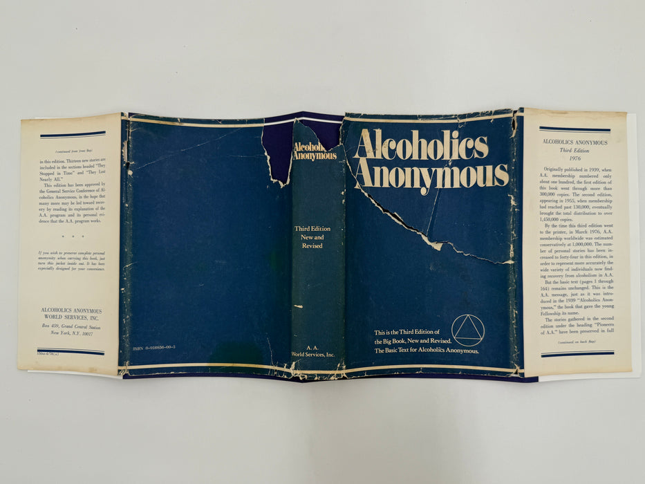 1976 Alcoholics Anonymous Big Book – Third Edition, First Printing – (ODJ)