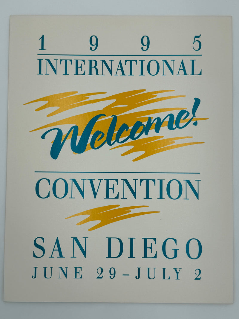 1995 Alcoholics Anonymous International Convention Poster – San Diego, June 29–July 2