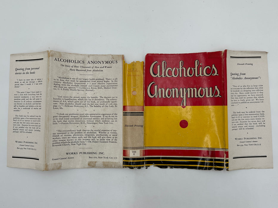 Alcoholics Anonymous First Edition 11th Printing from 1947 - ODJ