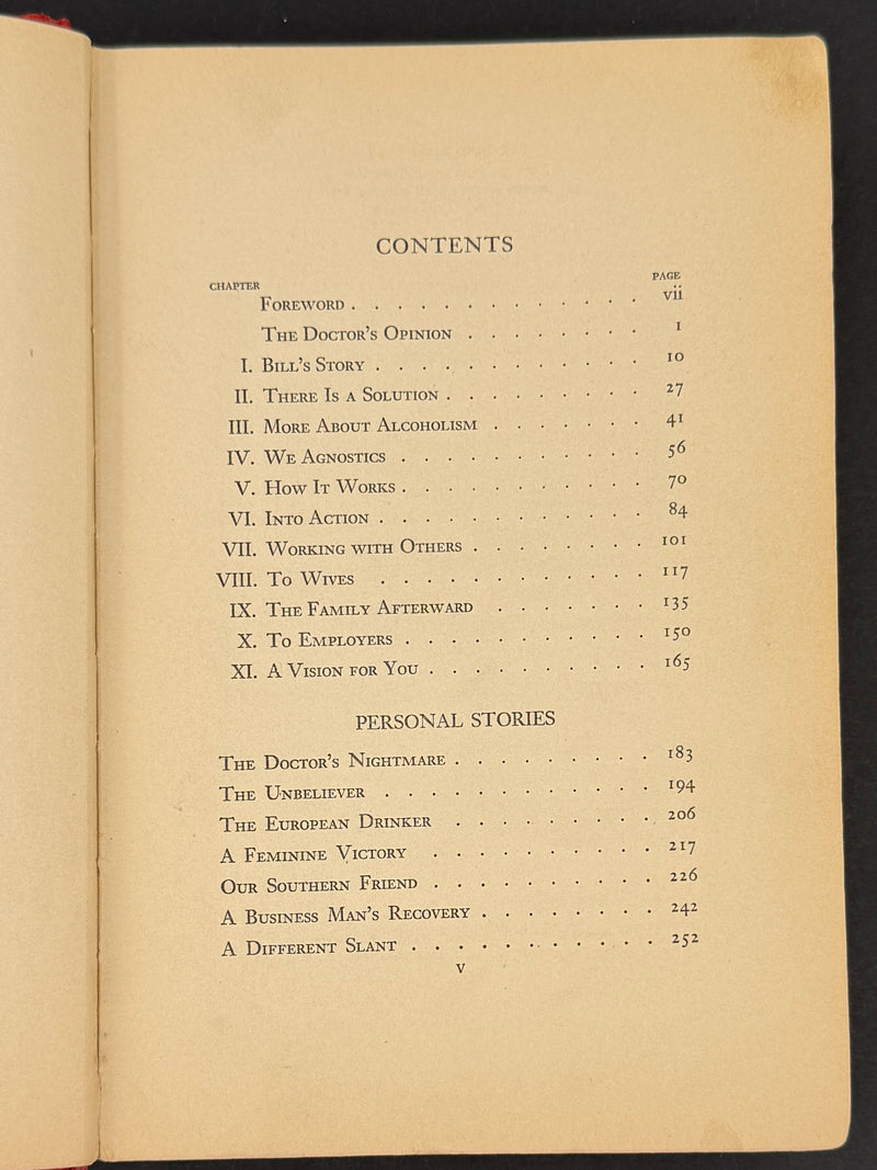 Alcoholics Anonymous Big Book – First Edition, First Printing 1939 – John Paul Jones Provenance – Annotated Working Copy