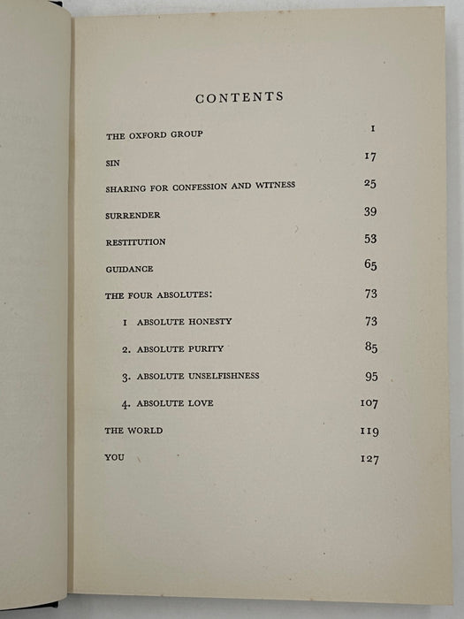 What is The Oxford Group? - Fourth Printing from 1935 West Coast Collection