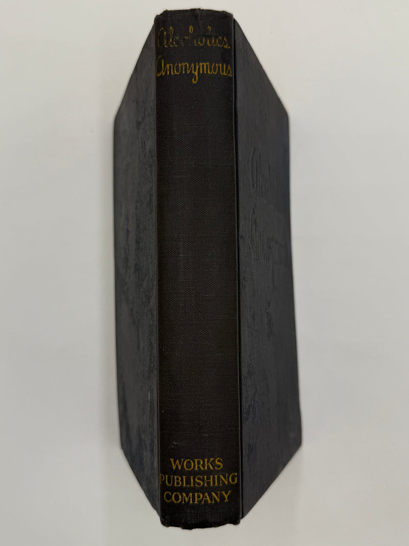 Signed by “Mr. X” (Clarence Snyder) - Alcoholics Anonymous First Edition 12th Printing