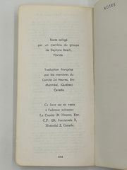 French Translation of Twenty-Four Hours a Day by Richmond Walker - Montreal West Coast Collection