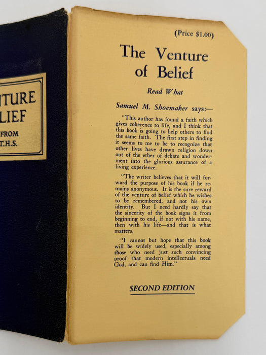 The Venture of Belief by Philip Marshall Brown — Second Edition