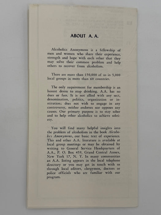 Is AA For You? - 1956