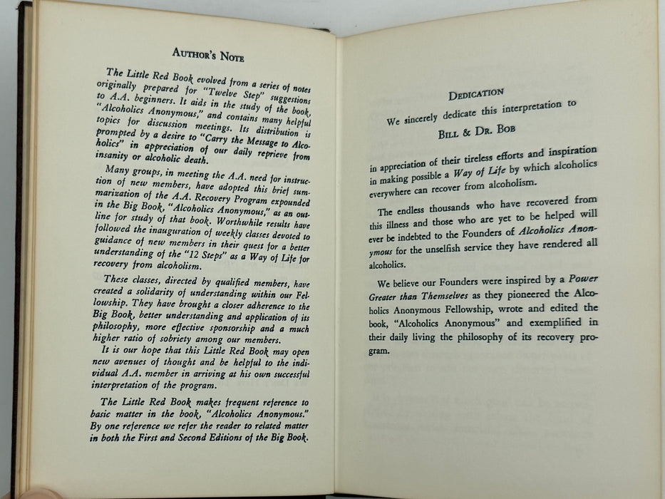 The Little Red Book: An Interpretation Of The Twelve Steps of the Alcoholics Anonymous Program - 1967