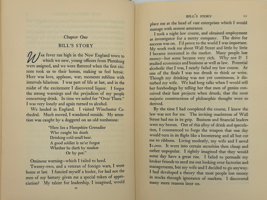 Alcoholics Anonymous — First Edition, Fifteenth Printing (January 1954)