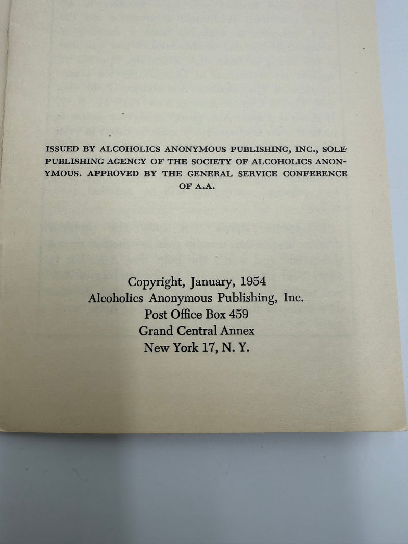 The Alcoholic Wife - First Printing Pamphlet from January 1954