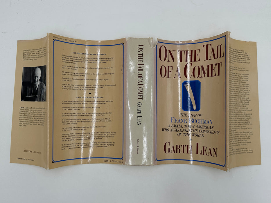 Frank Buchman Signed Letter with On The Tail Of A Comet: The Life of Frank Buchman - by Garth Lean