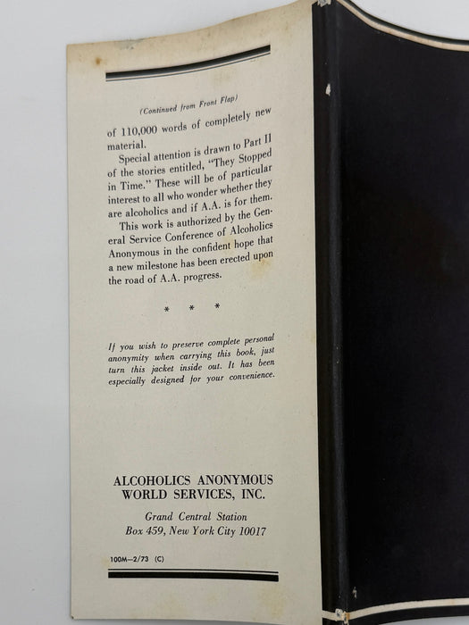 Alcoholics Anonymous Second Edition Big Book 14th Printing - ODJ