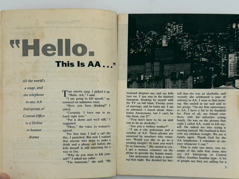 AA Grapevine from December 1969 - Merry Christmas To All