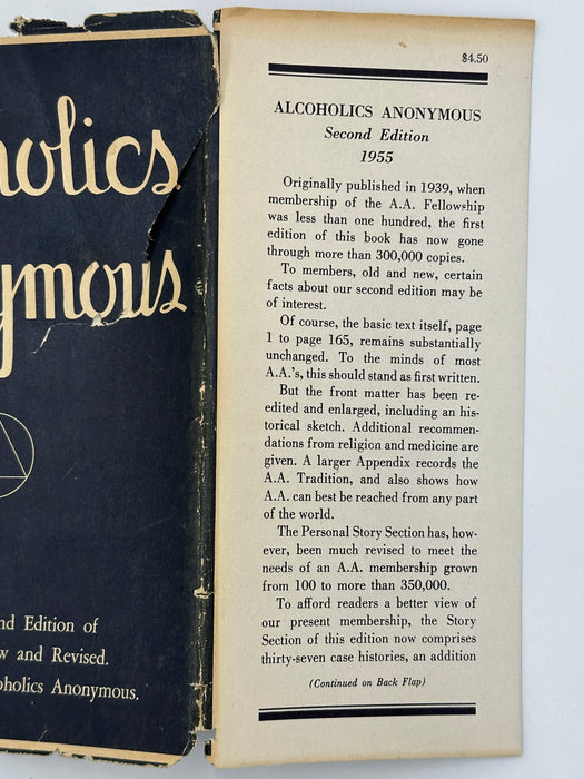 Alcoholics Anonymous Second Edition 9th Printing with ODJ