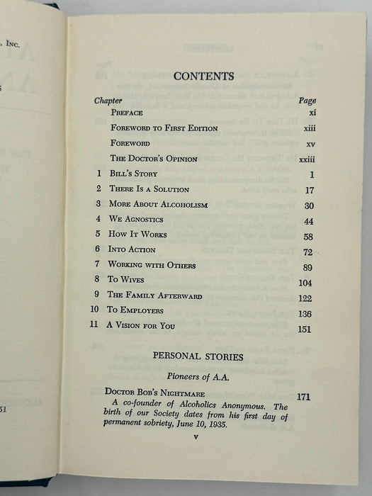Alcoholics Anonymous Second Edition 16th Printing from 1974 - ODJ