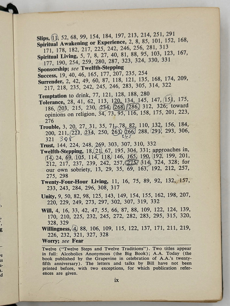 The AA Way of Life - First Printing from 1967
