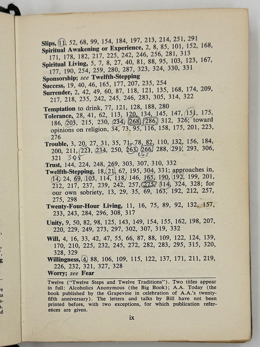 The AA Way of Life - First Printing from 1967