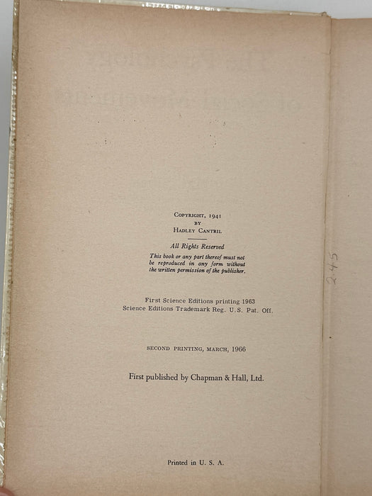 The Psychology of Social Movements by Hadley Cantril