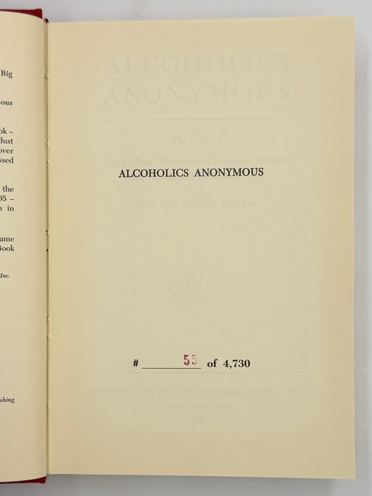 The Little Big Red - Alcoholics Anonymous Double Anniversary Limited Edition