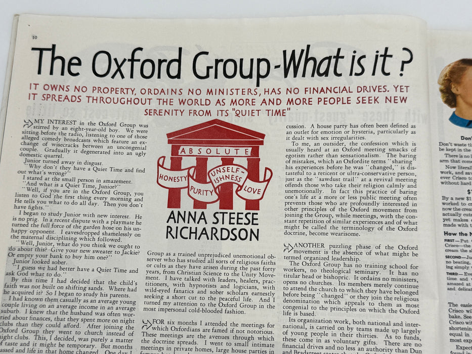 Woman’s Home Companion from September 1938 - The Oxford Group