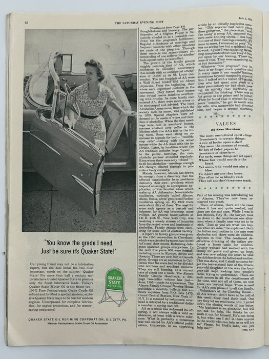 Saturday Evening Post from July 2, 1955 - Help for the Alcoholic’s Family