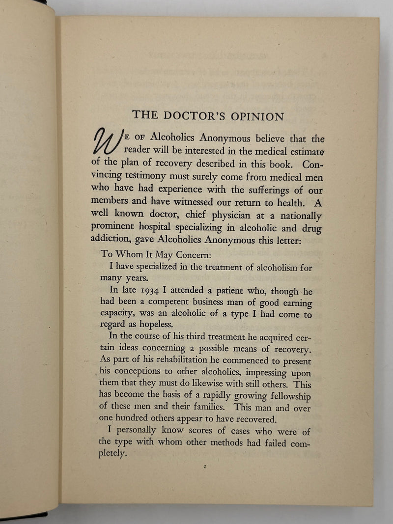 Alcoholics Anonymous First Edition 14th Printing from 1951 - ODJ