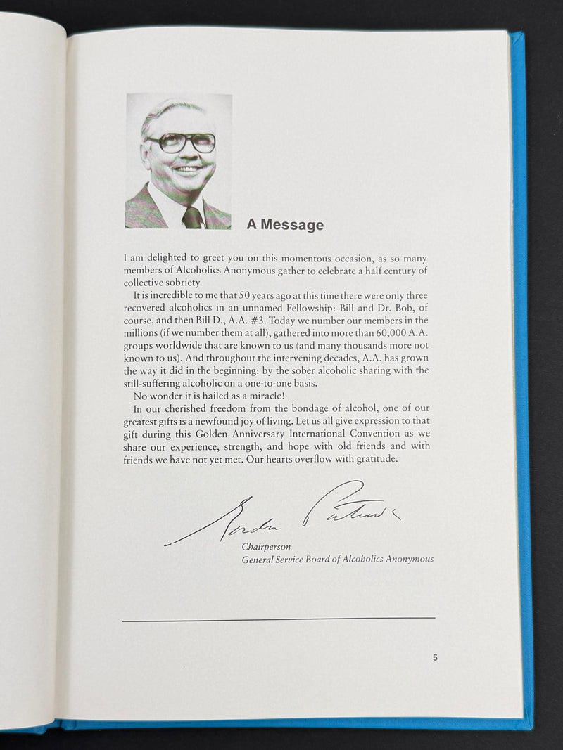 Alcoholics Anonymous 50th Anniversary — 1985 Montreal International Convention Collection