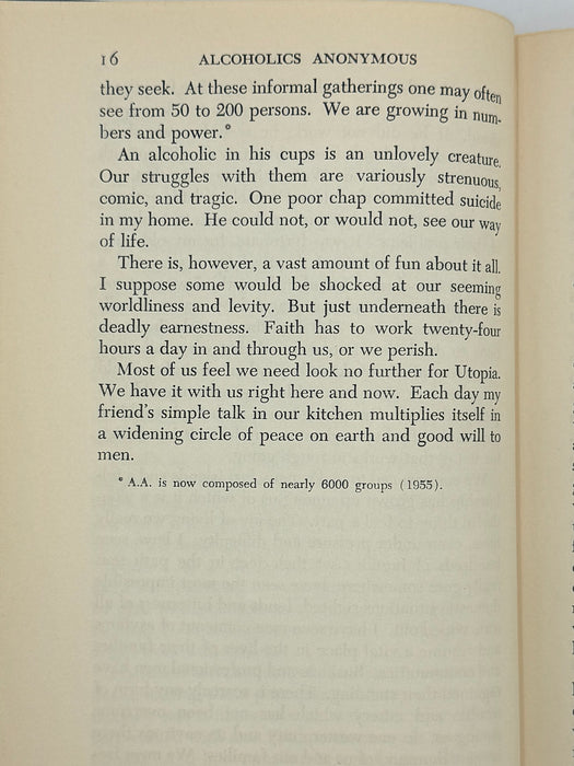 Alcoholics Anonymous Second Edition First Printing from 1955 - RDJ