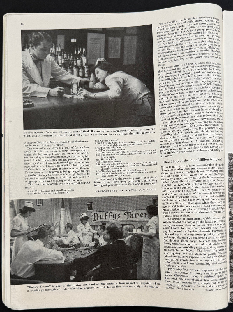 April 1, 1950 Saturday Evening Post featuring Jack Alexander’s Alcoholics Anonymous article “The Drunkard’s Best Friend”