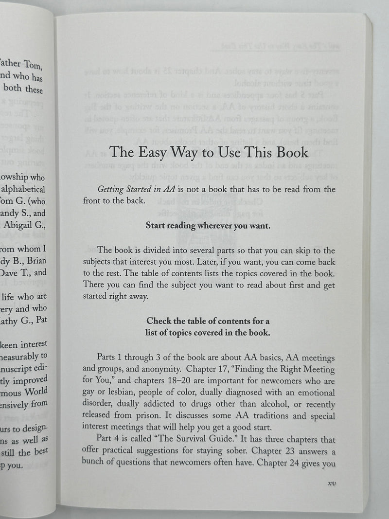 Getting Started In AA by Hamilton B. - 1995