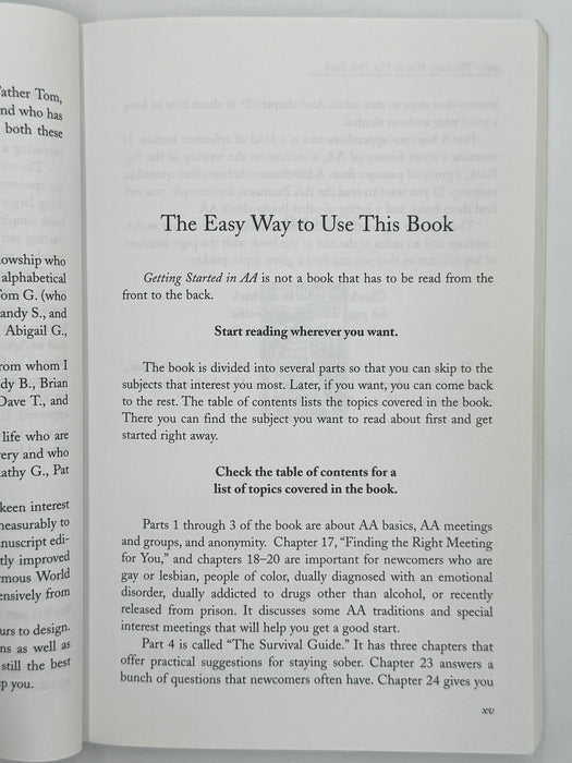 Getting Started In AA by Hamilton B. - 1995