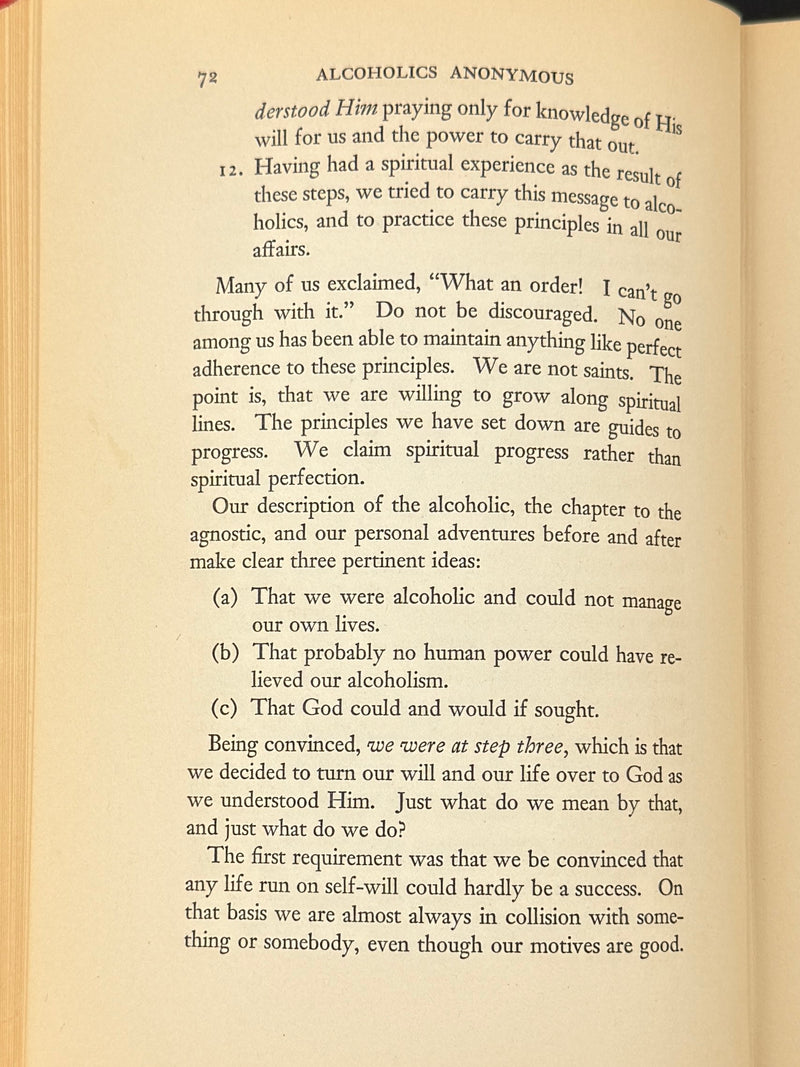 Alcoholics Anonymous — First Edition, First Printing | April 1939