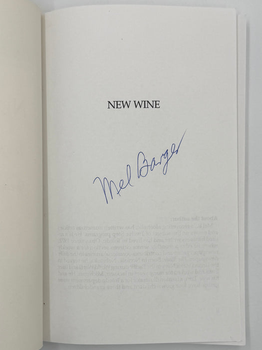 New Wine: The Spiritual Roots of the Twelve Step Miracle — Signed by Mel B.