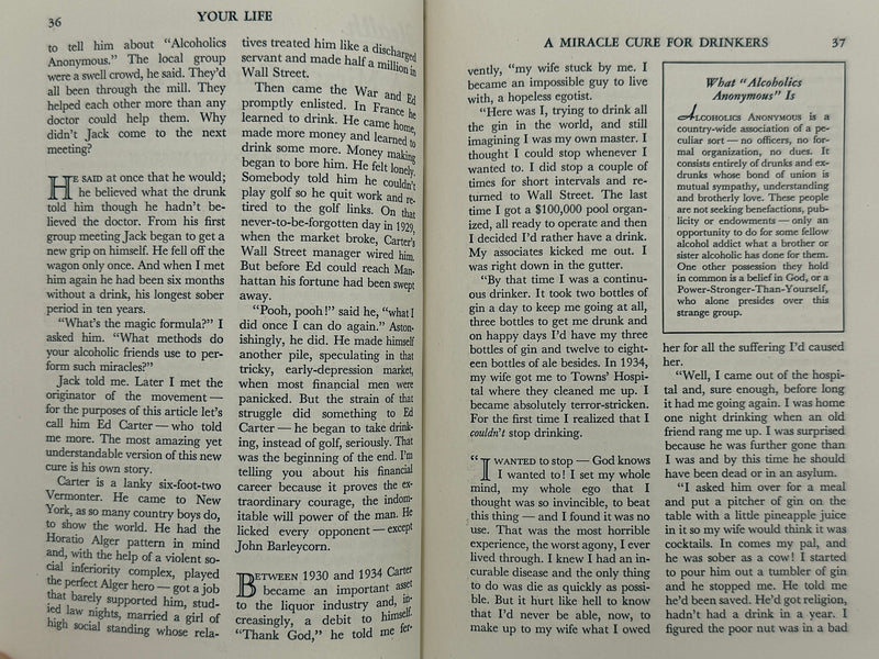 Your Life: The Popular Guide to Desirable Living — April 1940 Featuring “A Miracle Cure for Drinkers” by William Moulton Marston