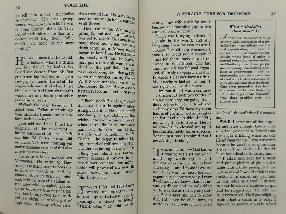 Your Life: The Popular Guide to Desirable Living — April 1940 Featuring “A Miracle Cure for Drinkers” by William Moulton Marston