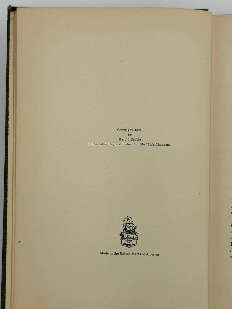 More Twice Born Men by Harold Begbie from 1923 with the original dust jacket