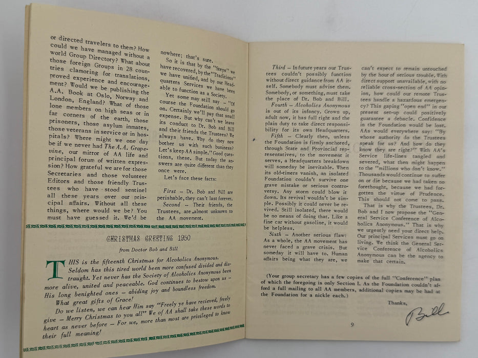 AA Grapevine from December 1950