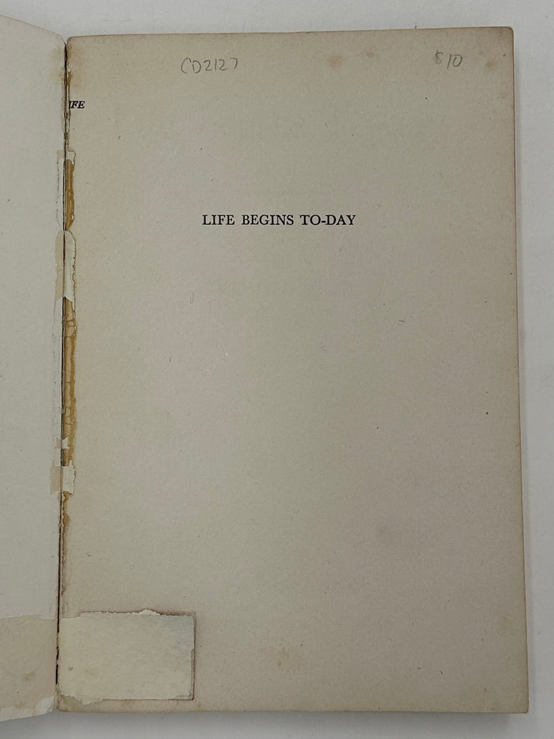 Life Begins Today by Stephen Foot
