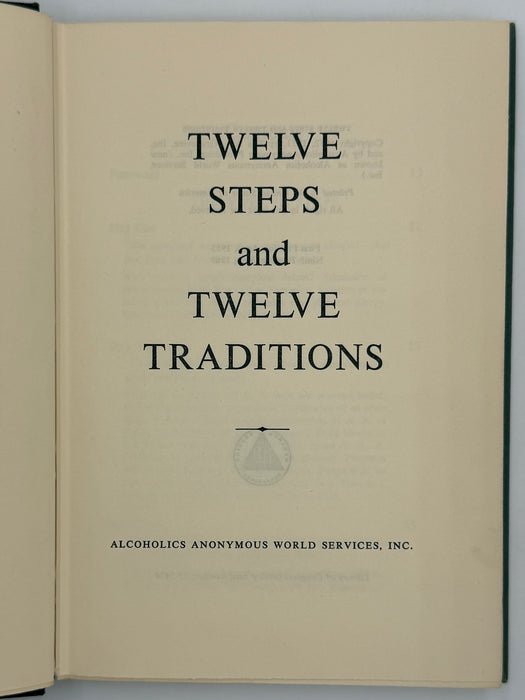 Alcoholics Anonymous Twelve Steps And Twelve Traditions - 9th Printing from 1969