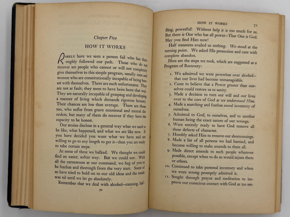 Signed by Bill & Lois Wilson - Alcoholics Anonymous First Edition Big Book 11th Printing