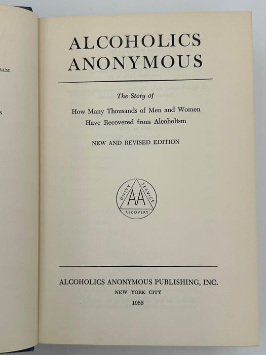 Alcoholics Anonymous Second Edition 3rd Printing from 1959 Recovery Collectibles