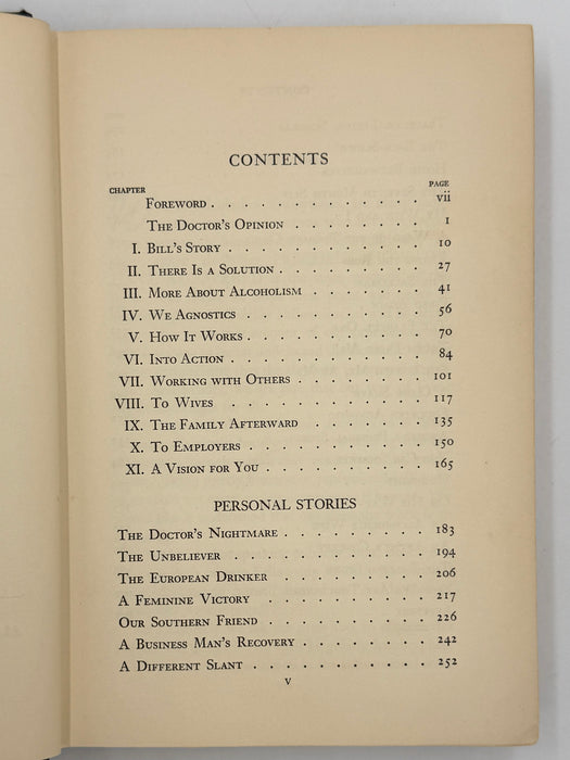 Alcoholics Anonymous First Edition 16th Printing from 1954 with ODJ