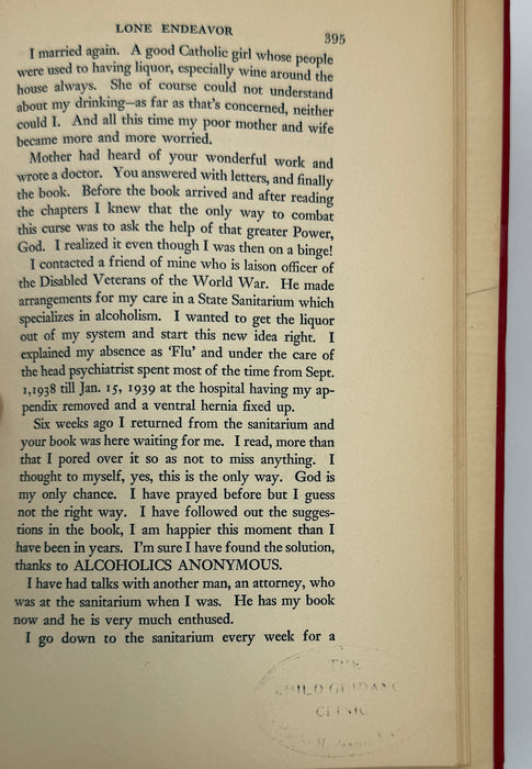 Alcoholics Anonymous (Big Book) — First Edition, First Printing (April 1939)